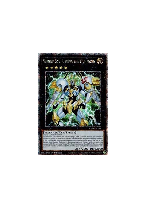 Number S39: Utopia the Lightning (V.2 - Quarter Century Secret Rare)