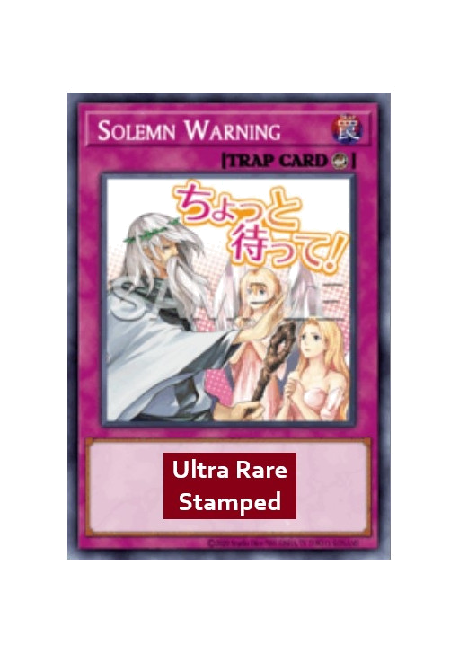 Solemn Warning (V.1 - Ultra Rare)