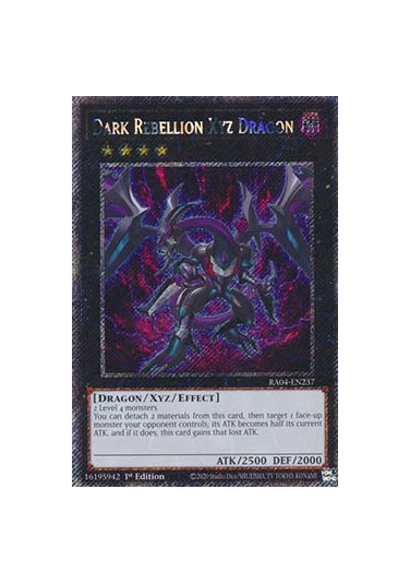 Dark Rebellion Xyz Dragon (V.1 - Platinum Secret Rare)