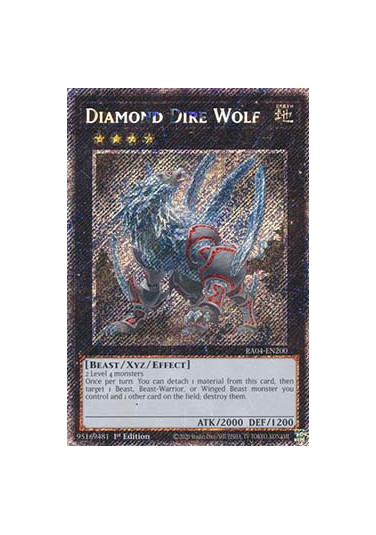 Diamond Dire Wolf (V.1 - Platinum Secret Rare)