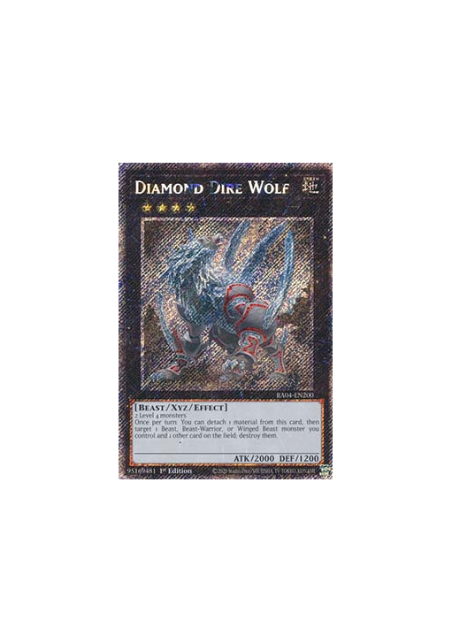 Diamond Dire Wolf (V.1 - Platinum Secret Rare)