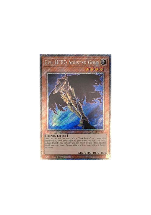 Evil HERO Adusted Gold (V.4 - Platinum Secret Rare)