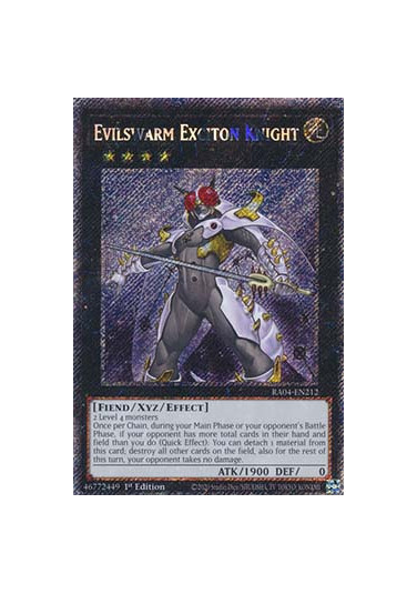 Evilswarm Exciton Knight (V.1 - Platinum Secret Rare)