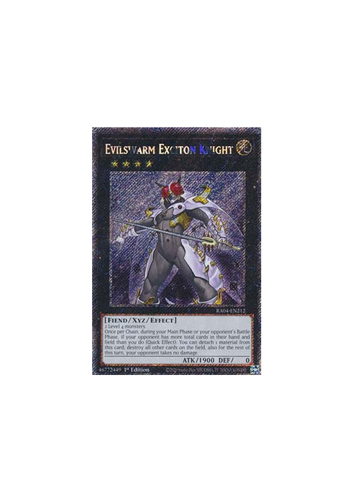 Evilswarm Exciton Knight (V.1 - Platinum Secret Rare)