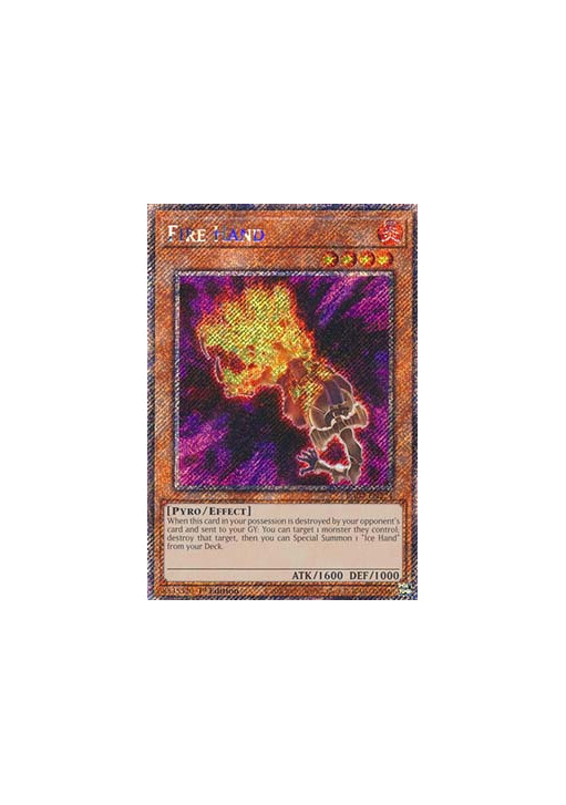 Fire Hand (V.1 - Platinum Secret Rare)