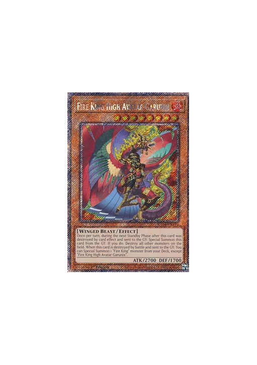 Fire King High Avatar Garunix (V.1 - Platinum Secret Rare)