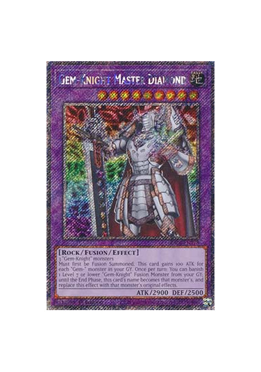 Gem-Knight Master Diamond (V.1 - Platinum Secret Rare)