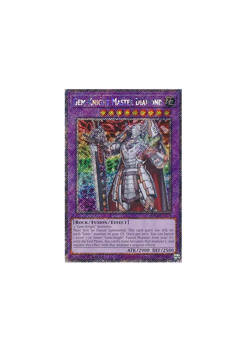 Gem-Knight Master Diamond (V.1 - Platinum Secret Rare)