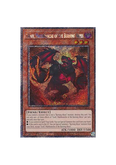 Graff, Malebranche of the Burning Abyss (V.1 - Platinum Secret Rare)