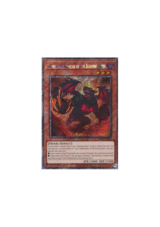 Graff, Malebranche of the Burning Abyss (V.1 - Platinum Secret Rare)