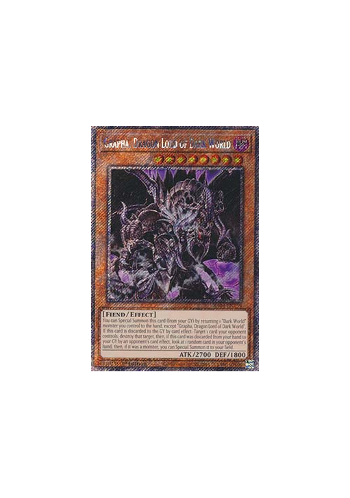 Grapha, Dragon Lord of Dark World (V.1 - Platinum Secret Rare)