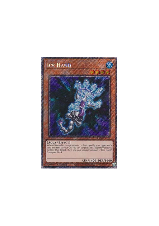 Ice Hand (V.1 - Platinum Secret Rare)