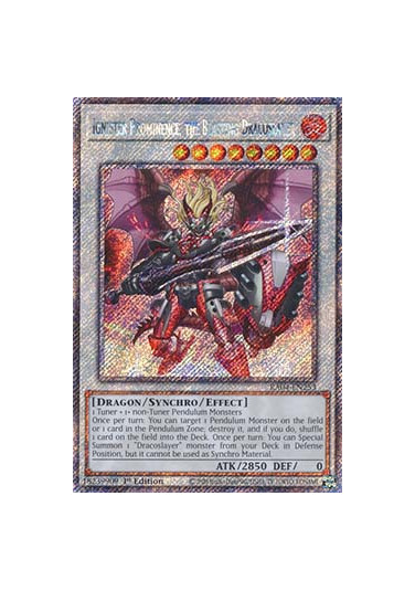 Ignister Prominence, the Blasting Dracoslayer (V.1 - Platinum Secret Rare)