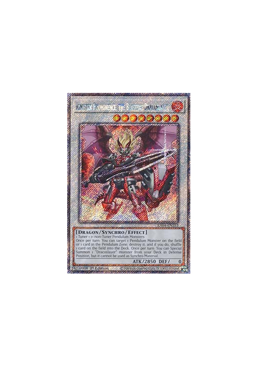 Ignister Prominence, the Blasting Dracoslayer (V.1 - Platinum Secret Rare)