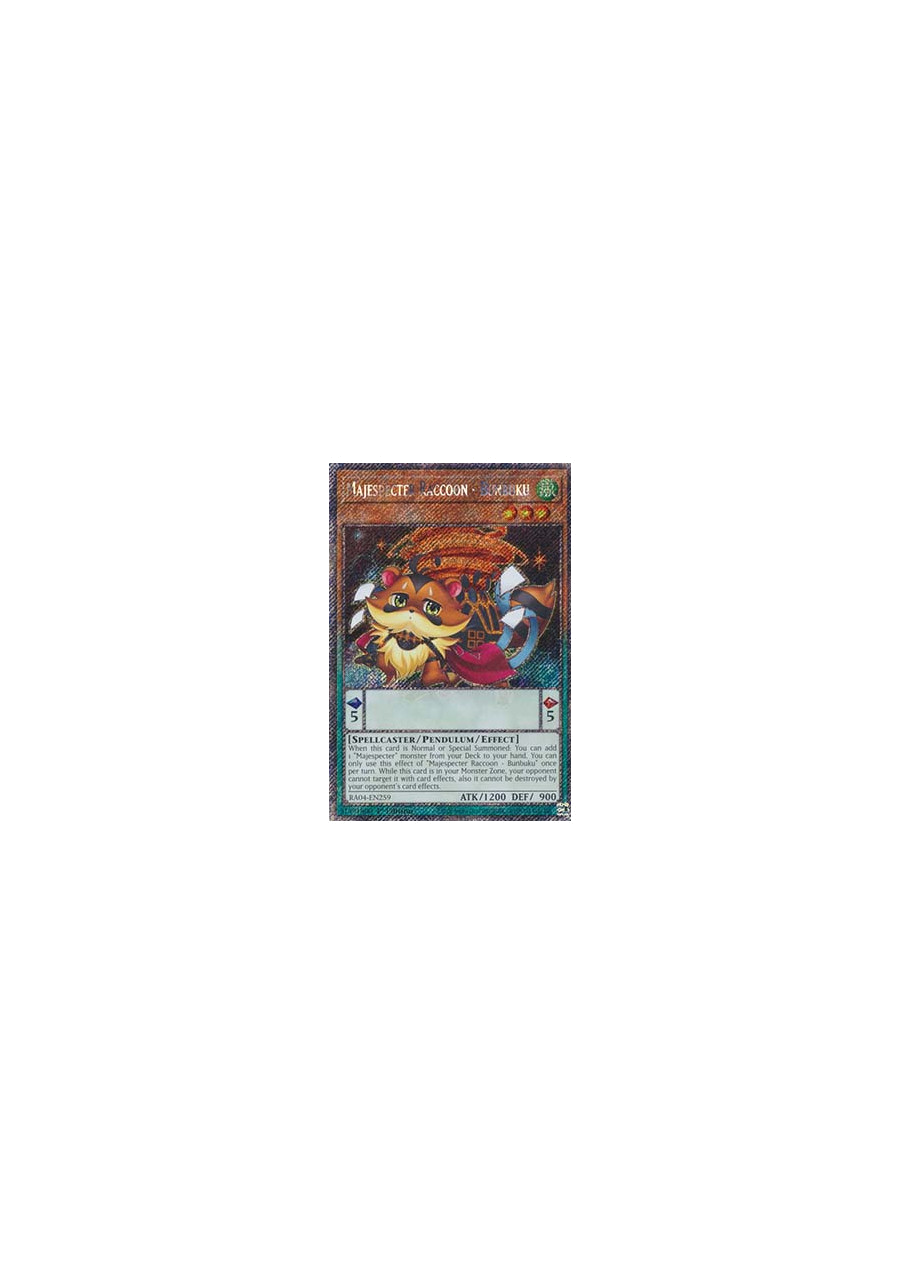 Majespecter Raccoon - Bunbuku (V.1 - Platinum Secret Rare)