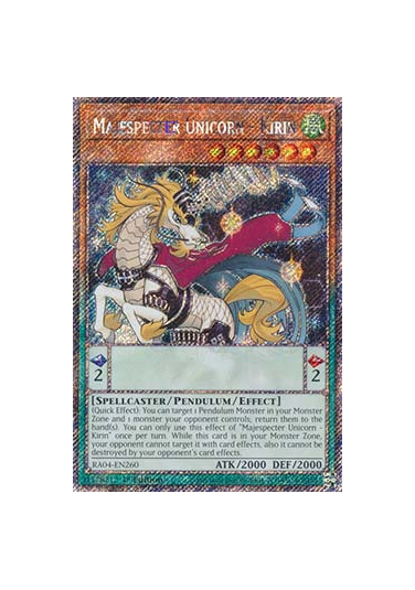 Majespecter Unicorn - Kirin (V.1 - Platinum Secret Rare)