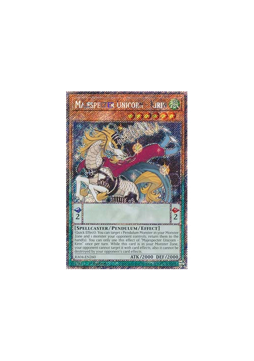 Majespecter Unicorn - Kirin (V.1 - Platinum Secret Rare)