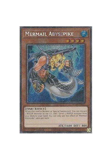 Mermail Abysspike (V.4 - Platinum Secret Rare)