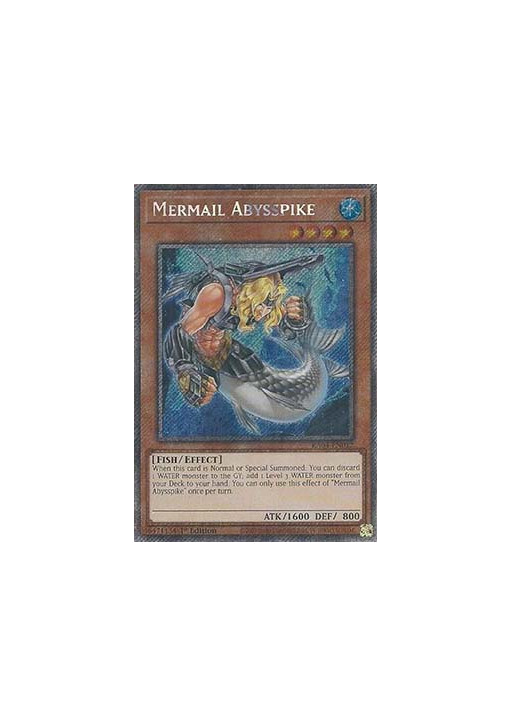 Mermail Abysspike (V.4 - Platinum Secret Rare)