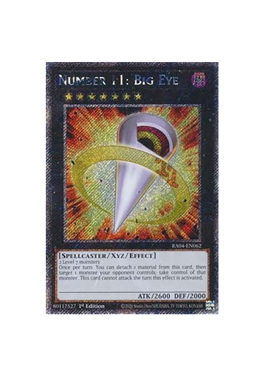 Number 11: Big Eye (V.4 - Platinum Secret Rare)