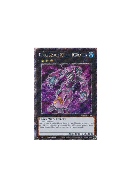 Number 30: Acid Golem of Destruction (V.1 - Platinum Secret Rare)