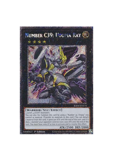 Number C39: Utopia Ray (V.1 - Platinum Secret Rare)