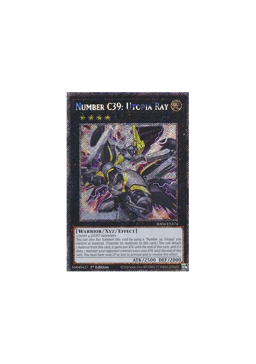 Number C39: Utopia Ray (V.1 - Platinum Secret Rare)