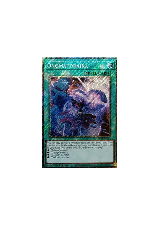 Onomatopaira (V.4 - Platinum Secret Rare)