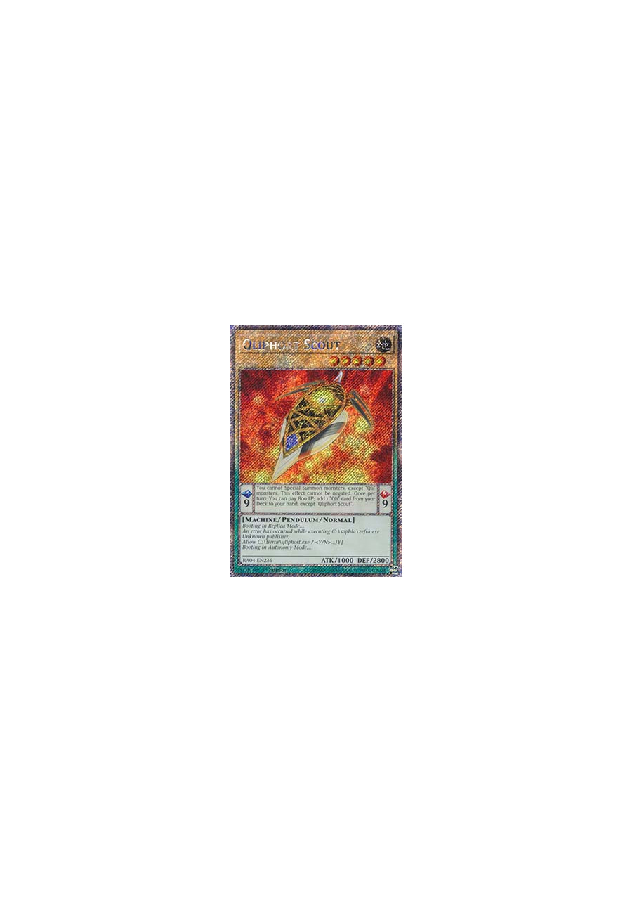Qliphort Scout (V.1 - Platinum Secret Rare)