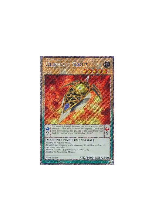 Qliphort Scout (V.1 - Platinum Secret Rare)