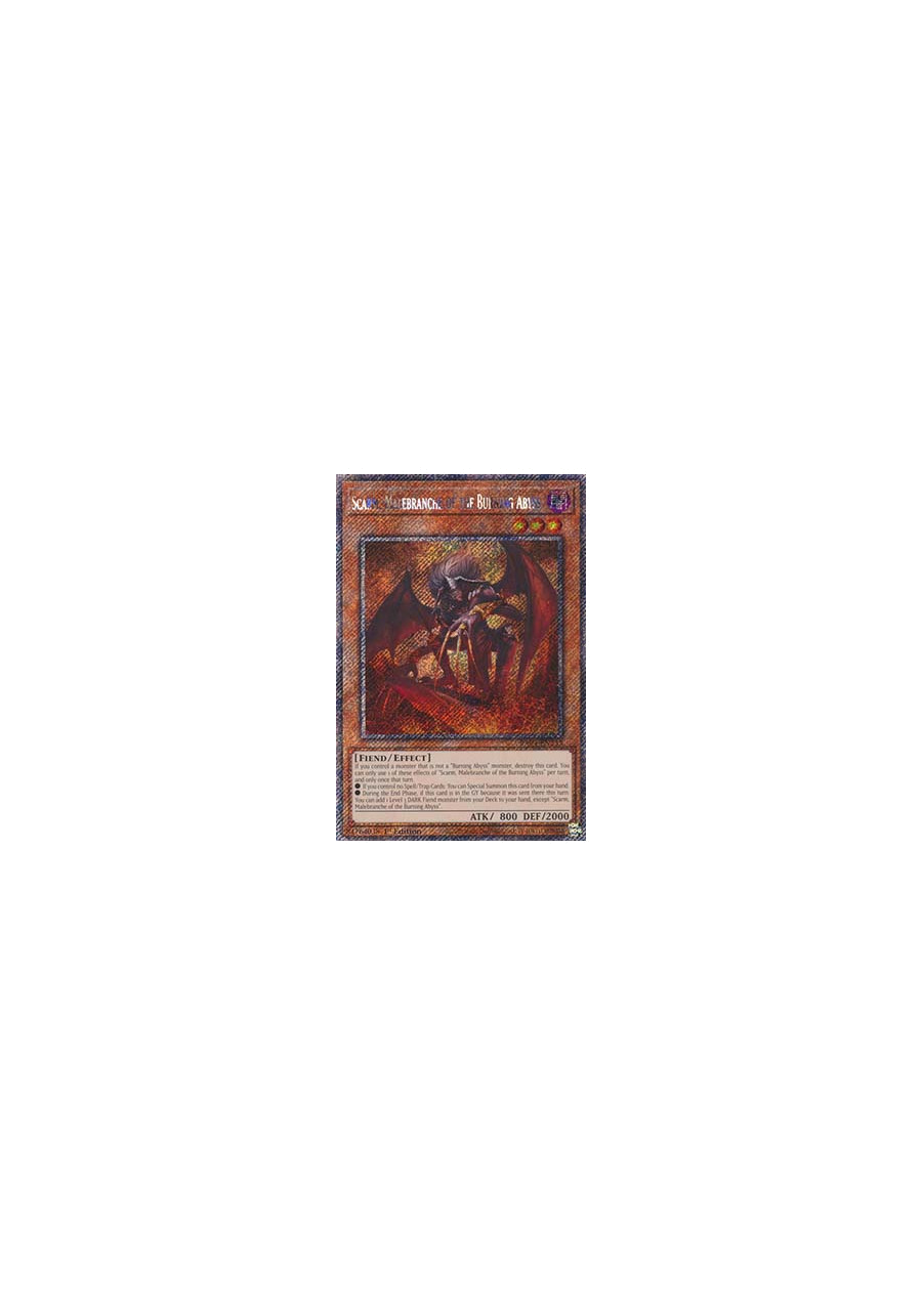 Scarm, Malebranche of the Burning Abyss (V.1 - Platinum Secret Rare)
