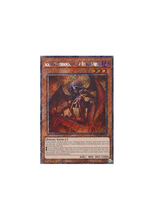 Scarm, Malebranche of the Burning Abyss (V.1 - Platinum Secret Rare)