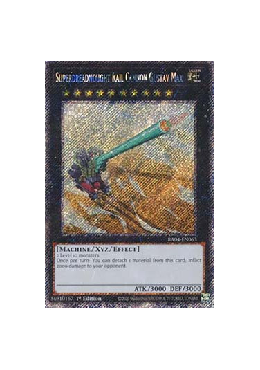 Superdreadnought Rail Cannon Gustav Max (V.4 - Platinum Secret Rare)