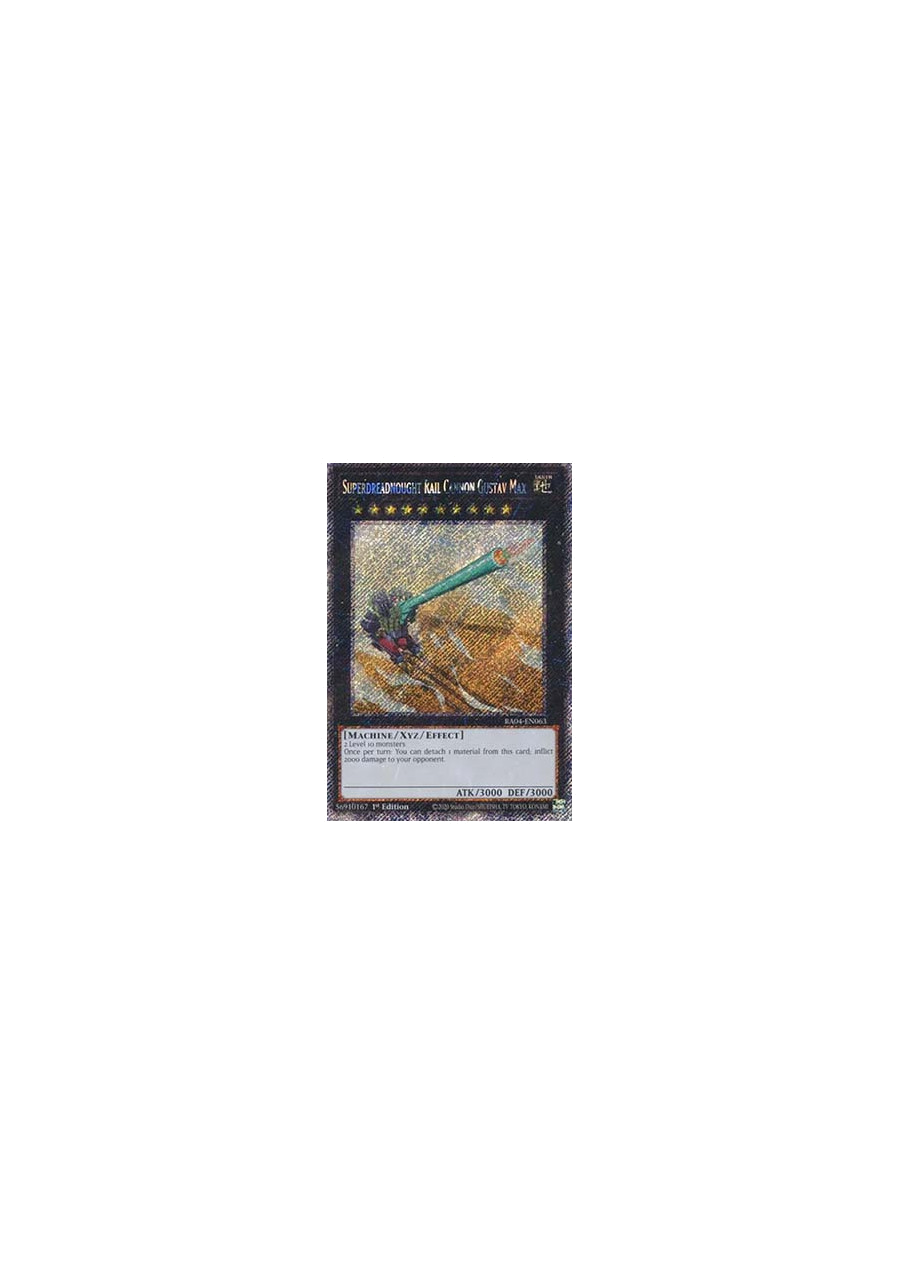 Superdreadnought Rail Cannon Gustav Max (V.4 - Platinum Secret Rare)