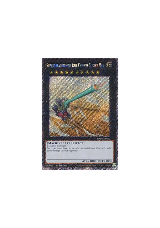 Superdreadnought Rail Cannon Gustav Max (V.4 - Platinum Secret Rare)