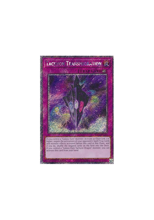 Tachyon Transmigration (V.1 - Platinum Secret Rare)