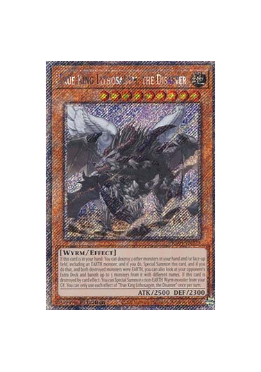 True King Lithosagym, the Disaster (V.1 - Platinum Secret Rare)