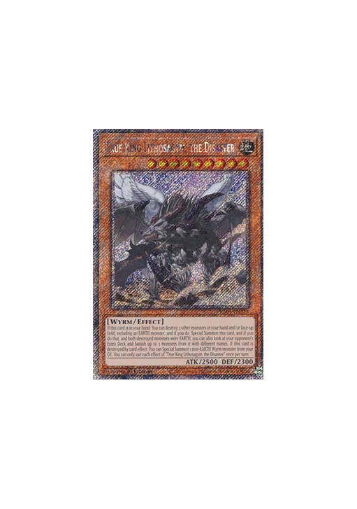 True King Lithosagym, the Disaster (V.1 - Platinum Secret Rare)