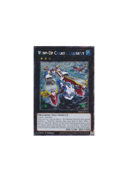 Wind-Up Carrier Zenmaity (V.1 - Platinum Secret Rare)
