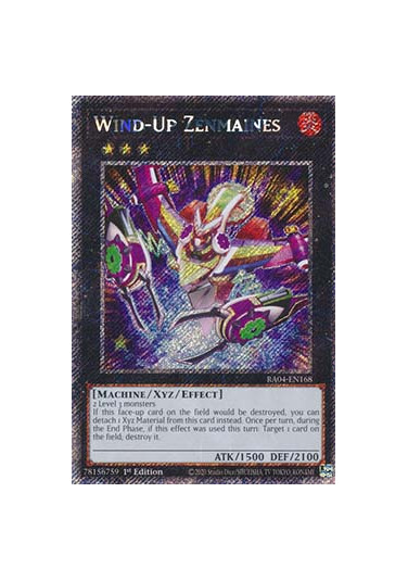 Wind-Up Zenmaines (V.1 - Platinum Secret Rare)
