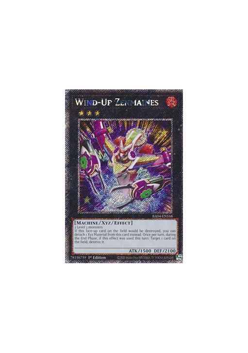 Wind-Up Zenmaines (V.1 - Platinum Secret Rare)