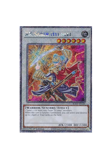 XX-Saber Hyunlei (V.1 - Platinum Secret Rare)