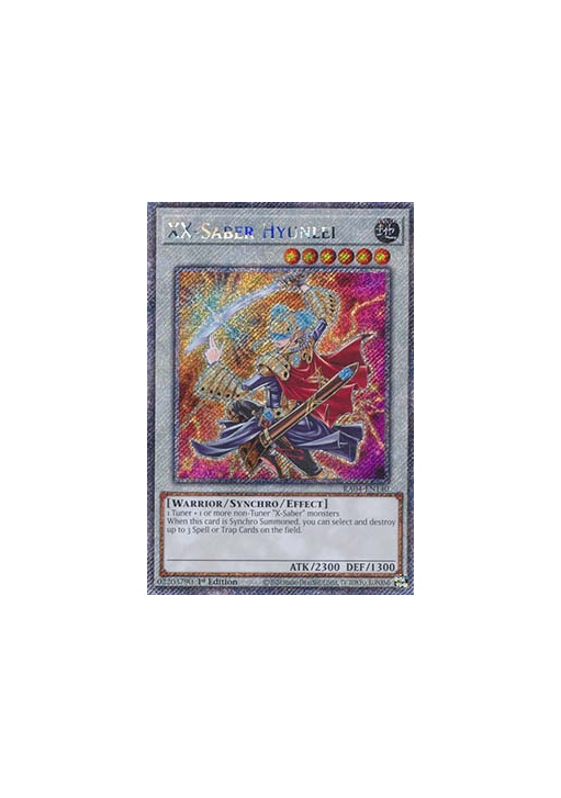 XX-Saber Hyunlei (V.1 - Platinum Secret Rare)