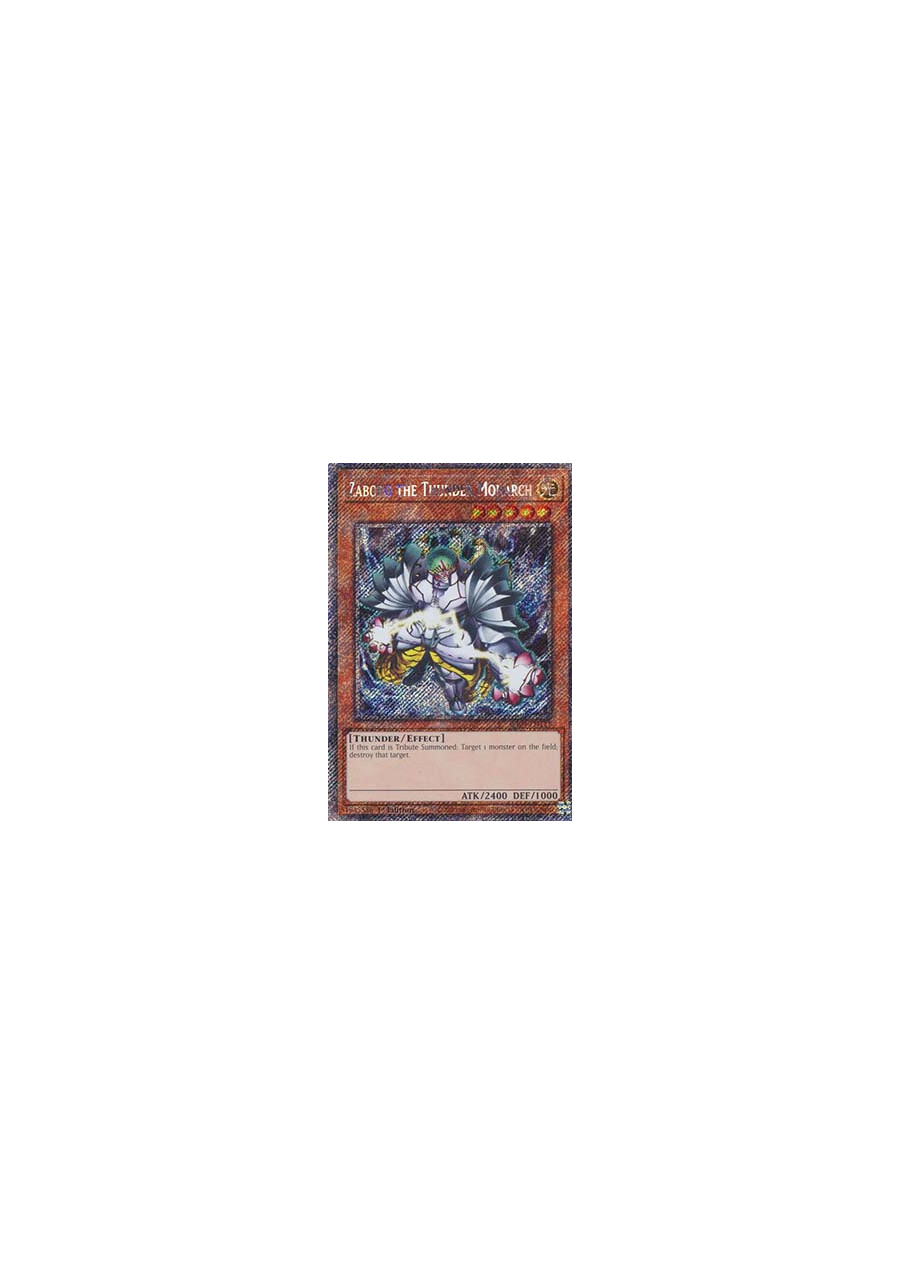 Zaborg the Thunder Monarch (V.1 - Platinum Secret Rare)