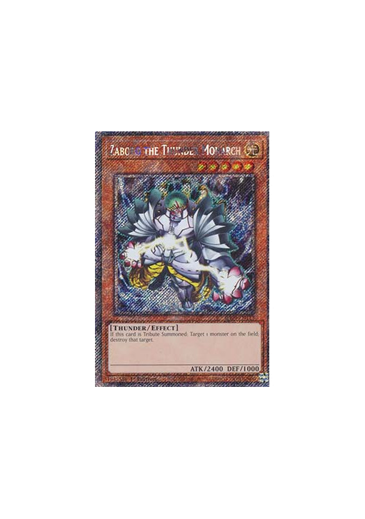 Zaborg the Thunder Monarch (V.1 - Platinum Secret Rare)