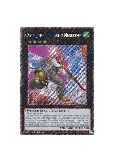 Castel, the Skyblaster Musketeer (V.1 - Platinum Secret Rare)