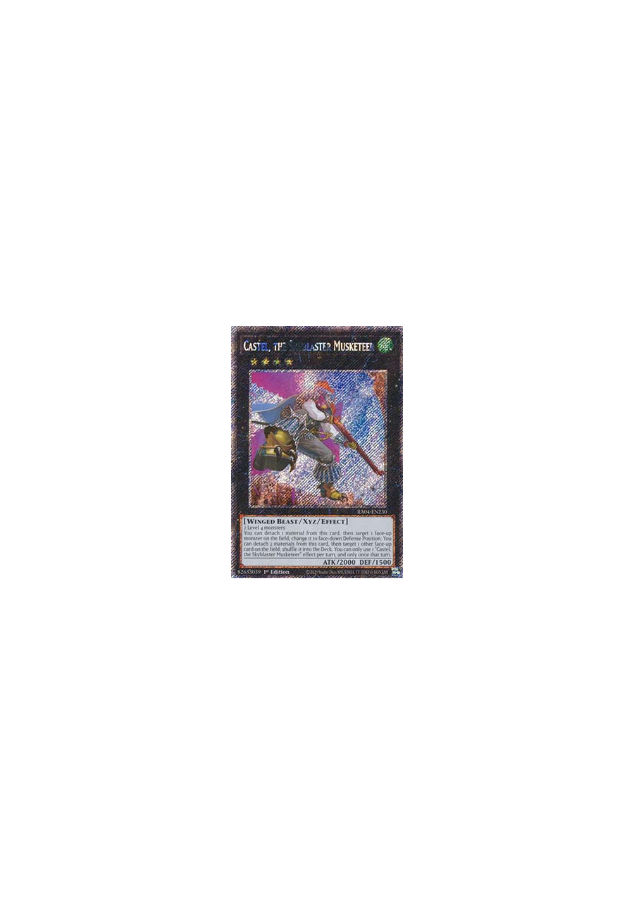 Castel, the Skyblaster Musketeer (V.1 - Platinum Secret Rare)