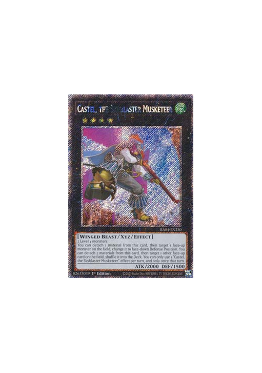 Castel, the Skyblaster Musketeer (V.1 - Platinum Secret Rare)