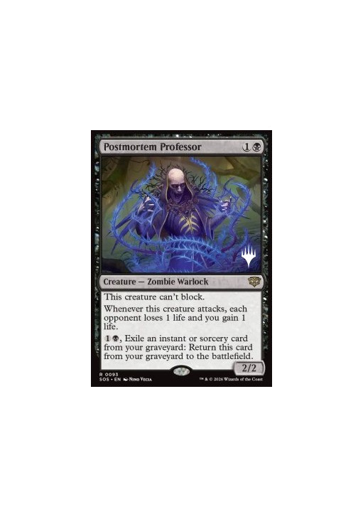 Postmortem Professor