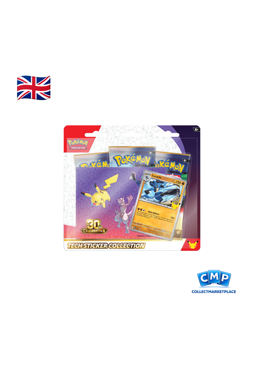 Pokémon Stickers Collection 30° Anniversary Lucario ENG Pokémon Stickers Collection 30° Anniversary Lucario ENG